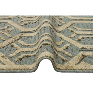 ZENITH DYED HALI 0139 Yüksek Alçak Dokulu Naturel Yün ve Viskon Modern Dokuma Halı