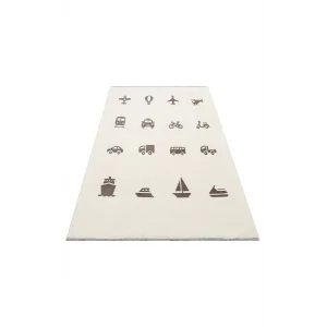 MIA COTTON HALI 0002 Yıkanabilir Çift Taraflı Pofuduk Dokuma Pamuk Kilim