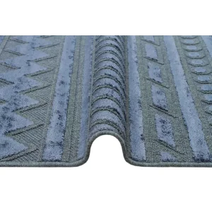 ZENITH DYED HALI 0108 Yüksek Alçak Dokulu Naturel Yün ve Viskon Modern Dokuma Halı