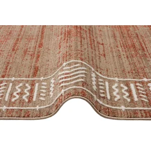 NOMAD HALI 0008 Moroccon ve Etnik Desenli Hav Toz Vermez İnce Dokuma Halı