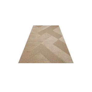 ZENITH HALI 0236 Yüksek Alçak Dokulu Naturel Yün ve Viskon Modern Dokuma Halı