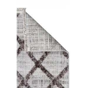 MALIBU HALI 0046 Hav Toz Vermez Yumuşak Dokulu Etnik Örgü Desenlere Sahip Modern İskandinav Halı