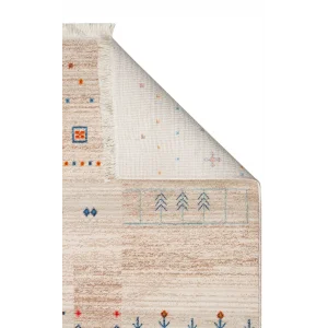 PIETRA HALI 0164 Sıcak Renk Tonlu Etnik Desenli Yumuşak Dokulu Makine Halısı