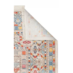 PIETRA HALI 0147 Sıcak Renk Tonlu Etnik Desenli Yumuşak Dokulu Makine Halısı