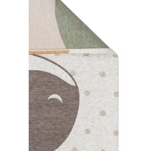 JUNGLE HALI 0001 Kaymaz Tabanlı Dokuma Renkli Çocuk Halısı