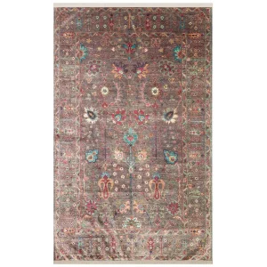 Antique ATK 10 Dark Multy Yıkanabilir Modern Ve Etnik Desenli Kaymaz Tabanlı Makine Halısı