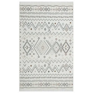 Arya Ar 05 Beige Blue %100 Geri Dönüşümlü Pamuktan Çift Taraflı Yıkanabilir Modern Dekoratif Kilim