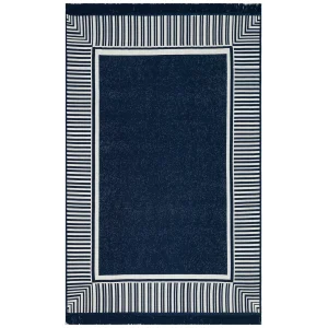 Arya Ar 13 Marine %100 Geri Dönüşümlü Pamuktan Çift Taraflı Yıkanabilir Modern Dekoratif Kilim