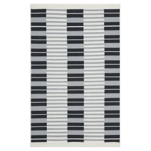 Arya Ar 16 Grey %100 Geri Dönüşümlü Pamuktan Çift Taraflı Yıkanabilir Modern Dekoratif Kilim