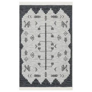 TRIBAL HALI 0154 Vintage Desenli Modern İnce Dokuma Halı
