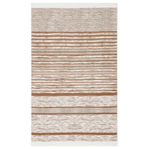Arya Ar 27 Cream Beige %100 Geri Dönüşümlü Pamuktan Çift Taraflı Yıkanabilir Modern Dekoratif Kilim