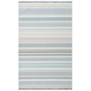 Aztec Az 01 Blue Antibakteriyel Hav Toz Vermez Yıkanabilir Kaymaz Modern İnce Dokuma Kilim