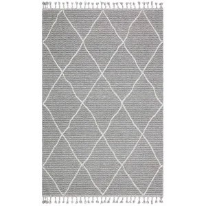 Soho Sh 02 Grey Hav Vermeyen Özel Ipler Ile Üretilen Etnik Örgü Desenlere Sahip Makine Halısı