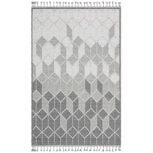 Soho Sh 03 Grey Hav Vermeyen Özel Ipler Ile Üretilen Etnik Örgü Desenlere Sahip Makine Halısı