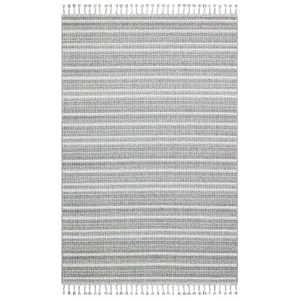 Soho Sh 21 Grey Ivory Hav Vermeyen Özel Ipler Ile Üretilen Etnik Örgü Desenlere Sahip Makine Halısı