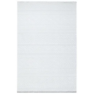 Fors 601 Beyaz Makinede Yıkanabilen Kaymaz Tabanlı İnce Makine Halısı