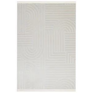 Fors 603 Bej Makinede Yıkanabilen Kaymaz Tabanlı İnce Makine Halısı