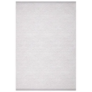 İnci 504 Gri Makinede Yıkanabilen Kaymaz Tabanlı İskandinav Desenli Makine Halısı