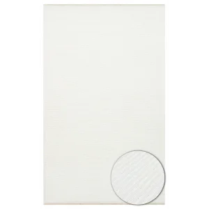 Ada Plain Cream Yüksek Alçak Dokulu Hav Toz Vermez Kolay Kullanımlı Yıkanabilir Kaymaz Kilim