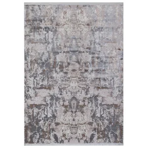 Allegro 1022 Vizon Dekoratif Modern Kaymaz Tabanlı Makine Halısı ✄