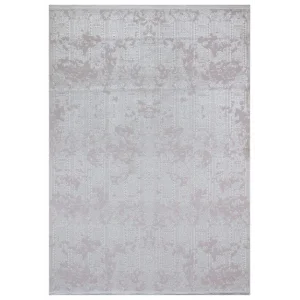 Allegro 1062 Beyaz Dekoratif Modern Kaymaz Tabanlı Makine Halısı ✄