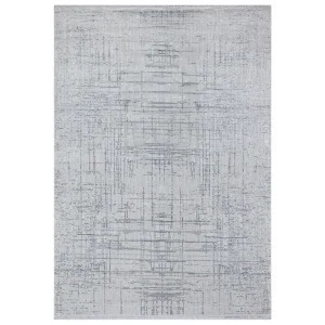 Allegro 2079 Gri Dekoratif Modern Kaymaz Tabanlı Makine Halısı ✄