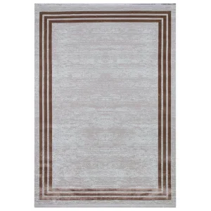 Allegro 2185 Vizon Dekoratif Modern Kaymaz Tabanlı Makine Halısı