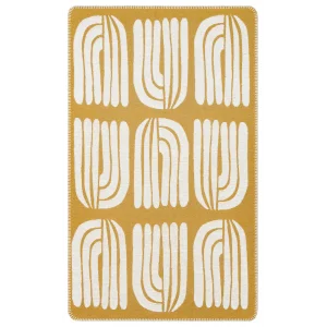 Arya Neo Arn 10 White Yellow Yıkanabilir Kaymaz Tabanlı Modern Pamuk Kilim