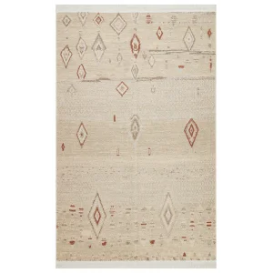 Arya Ar 37 Terra %100 Geri Dönüşümlü Pamuktan Çift Taraflı Yıkanabilir Modern Dekoratif Kilim