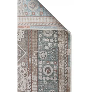 BABIL HALI 0034 Yumuşak Dokulu Vintage Esintilere Sahip Over-dyed Sık Dokuma Salon Halısı