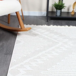 Boho BH-6 Krem Bukle Dokuma Modern Makine Halısı