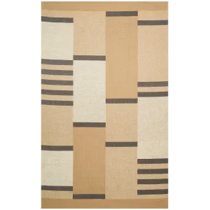 Brooklyn Brk 14 Natural Grey Hasır Görünümlü Kaymaz Renkli Dokuma Modern Kilim