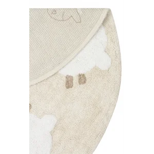 COTTON BOON HALI 0043 Yıkanabilir Kaymaz Tabanlı Naturel Pamuk Bebek Halısı