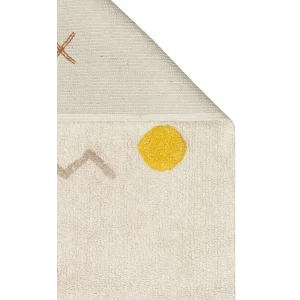 COTTON BOON HALI 0044 Yıkanabilir Kaymaz Tabanlı Naturel Pamuk Bebek Halısı