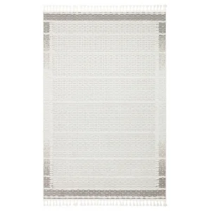 Cozy CZY 09 Cream Grey LW Hav Toz Vermez Modern Örgü Dokuma Makine Halısı