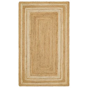 Echo Ech 10 Natural White XW Flatweave El Dokuma Naturel Jüt Hasır Halı