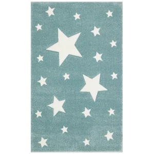 Eko Kids KDS 12 Blue Yıldızlı Hav Toz Vermez Çocuk Halısı