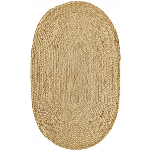 Juno Jüt Ech 01E Natural Flatweave El Dokuma Naturel Jüt Hasır Halı