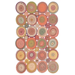 Patna PTN 01 Multy Mix Jüt Hasır Görünümlü Hav Toz Vermez Dekoratif Örgü Halı