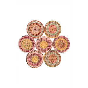 Patna PTN 09 Multy Mix Jüt Hasır Görünümlü Hav Toz Vermez Dekoratif Örgü Halı