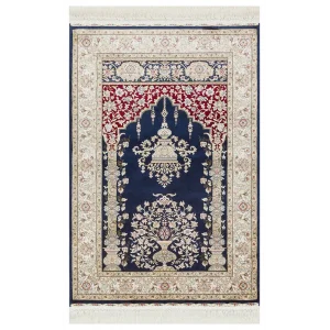 Isfahan Scd 01 Navy Klasik Desenli Yüksek Kalite Sık Dokuma Seccade