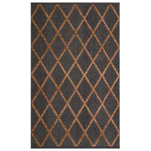 Jakarta JKR 04 Antrasit Terra Yüksek Alçak Dokulu Hav Toz Vermez Modern Makine Halısı