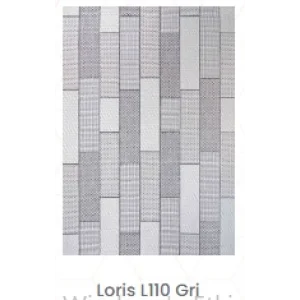 Loris L110 Gri Dekoratif Leke Tutmaz Yıkanailir Sisal Halı Kilim