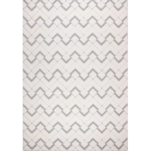 Malibu 9182A Beyaz Gri Modern Makine Halısı