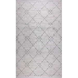 Nimbus 27407B Gri Krem Modern Desen Kesilebilir Salon Halısı