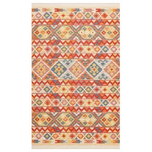NOMAD KILIM 0010 Yıkanabilir, Çift Taraflı Kullanıma Uygun Yumuşak Tuşeli Otantik Kilim