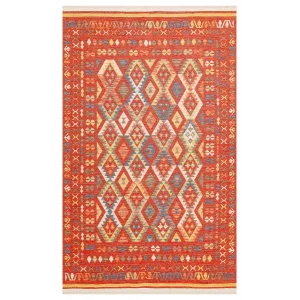 NOMAD KILIM 0039 Yıkanabilir, Çift Taraflı Kullanıma Uygun Yumuşak Tuşeli Otantik Kilim