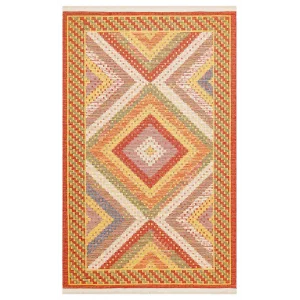 NOMAD KILIM 0047 Yıkanabilir, Çift Taraflı Kullanıma Uygun Yumuşak Tuşeli Otantik Kilim