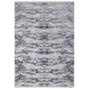 New Novart 2021 Antrasit Dekoratif Modern Kaymaz Tabanlı Makine Halısı ✄