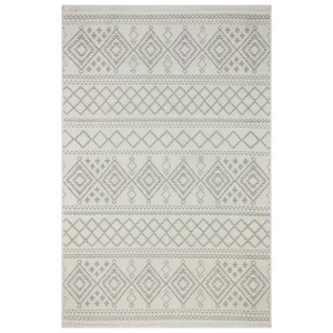 Otantik 3006 Krem Dekoratif Modern Kaymaz Tabanlı Makinede Yıkanabilir Halı Kilim